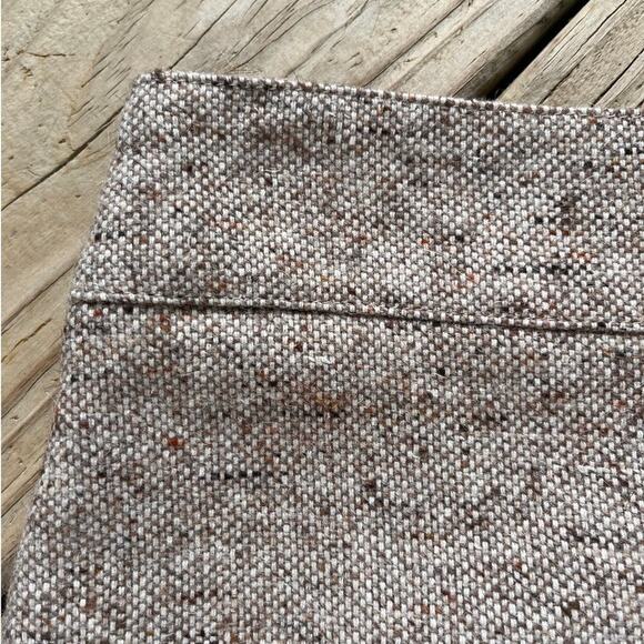 Talbots Women's Brown Tweed Button Front Mini Skirt Size 4. NEW - Picture 4 of 7
